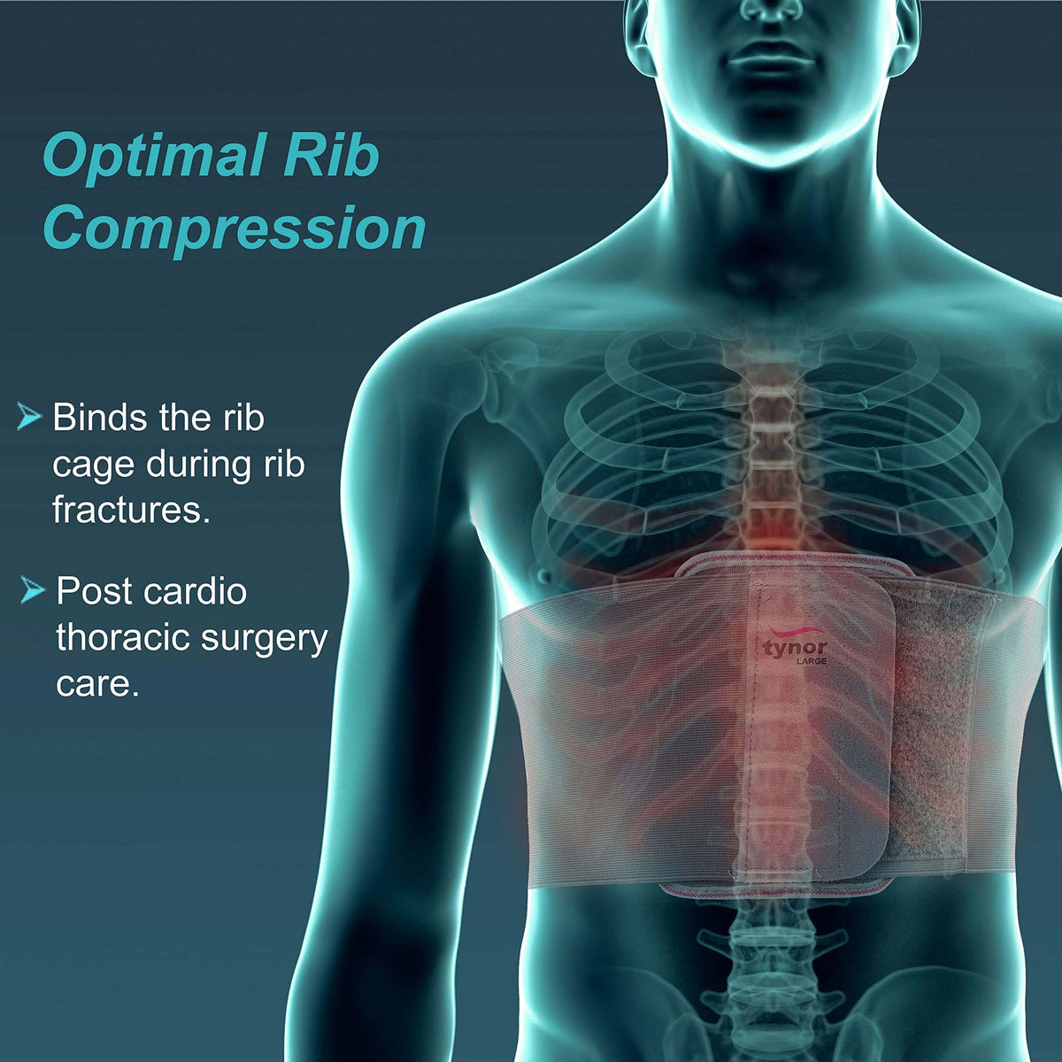 Rib Injury Binder Belt | Fractured Ribs | Sternum &amp; Post Surgery Care