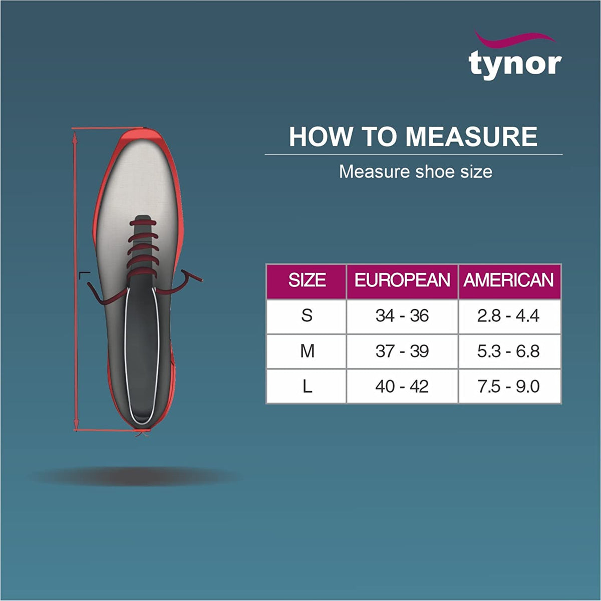 Insole Gel Female Heels Australia  size chart