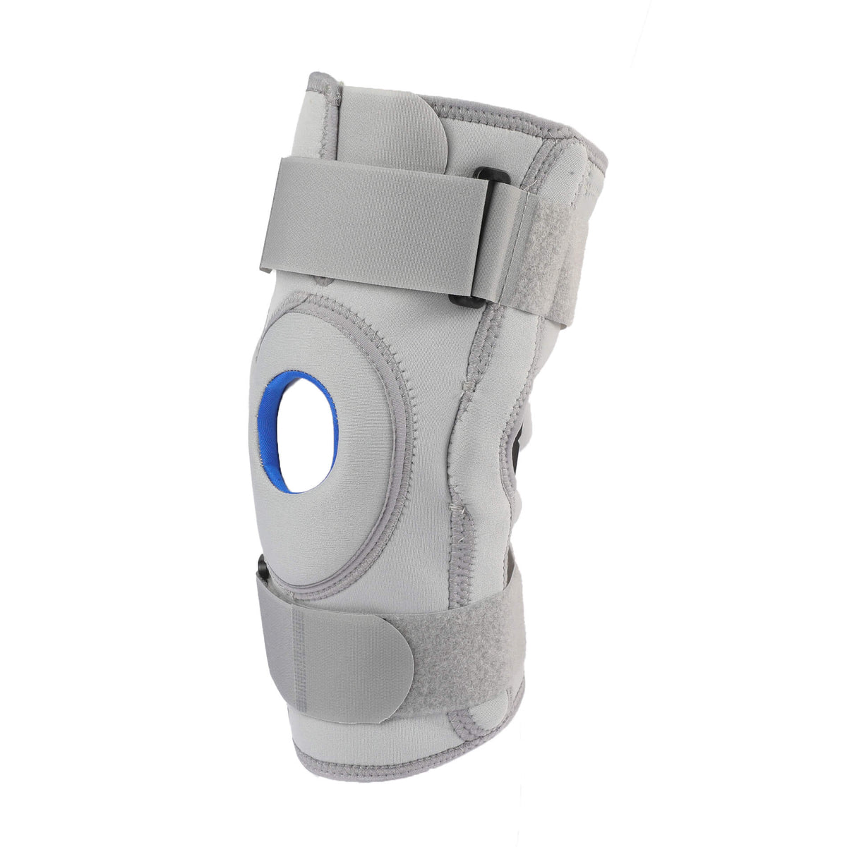 Neoprene Hinged knee support in grey color-3