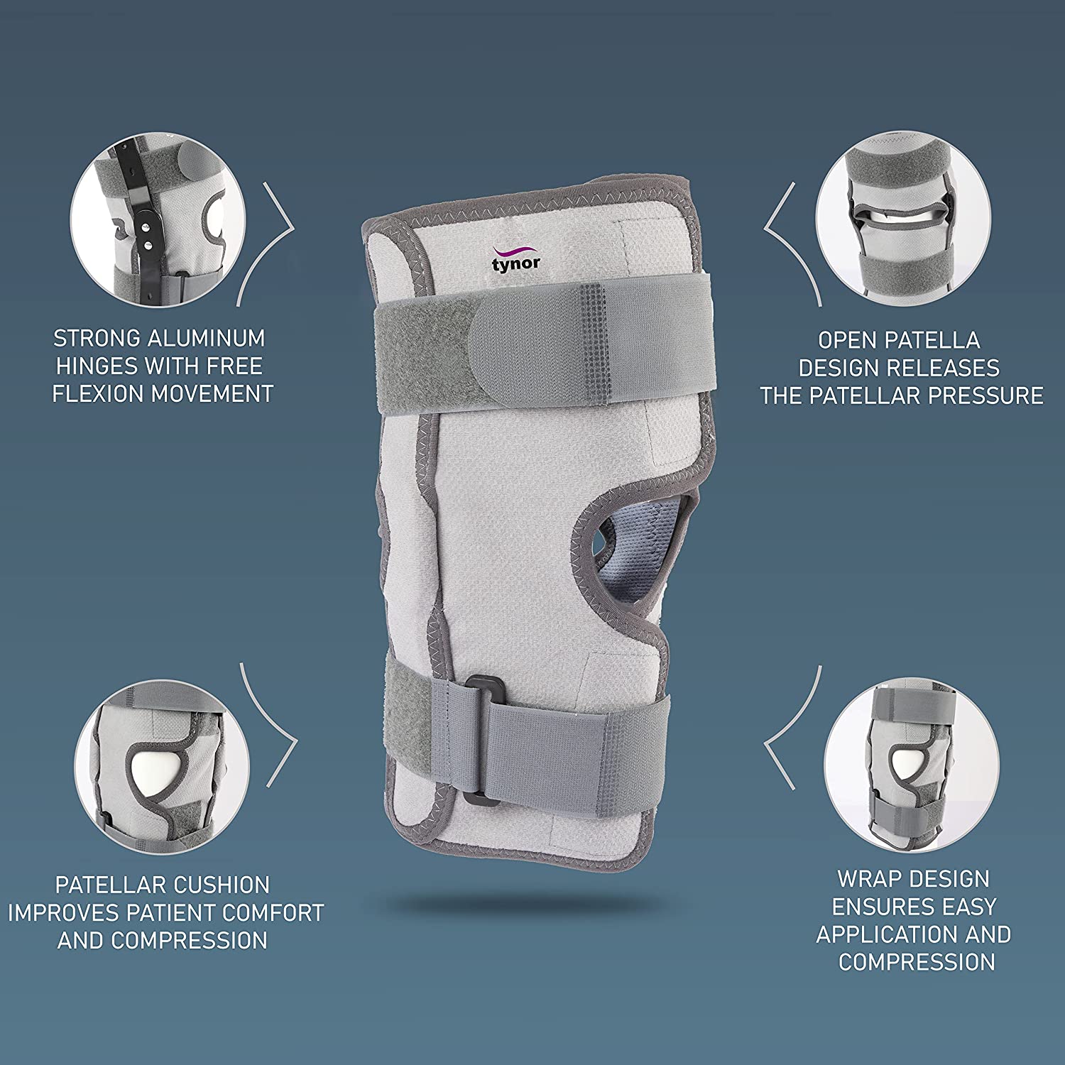 Functional Knee Support-Hinged Knee Brace-Tynor AHS