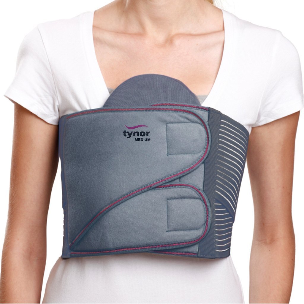 Rib Brace Chest Binder | Rib Belt to Reduce Rib Cage Pain | Chest  Compression Support for Rib Muscle Injuries, Bruised Ribs | Breathable  Chest Wrap